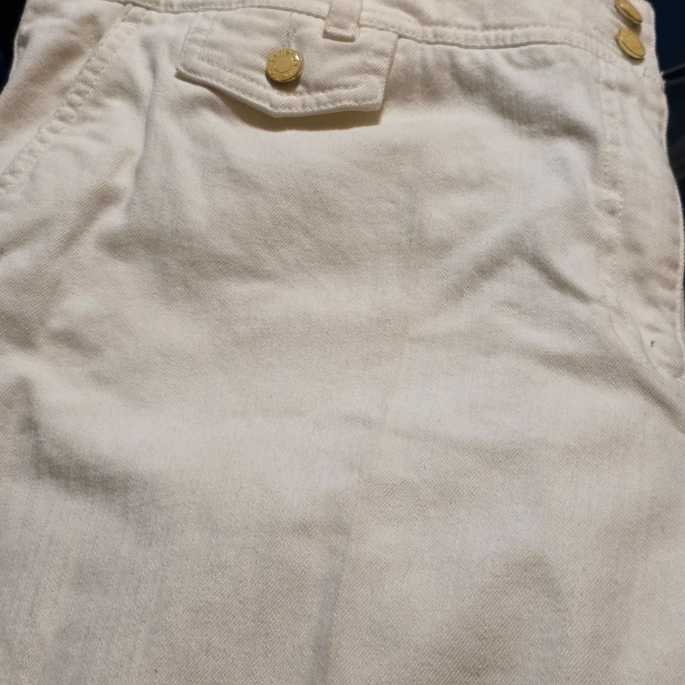 Talbots Woman White Sailor Style Preppy Wide Leg Pants - Size 18W